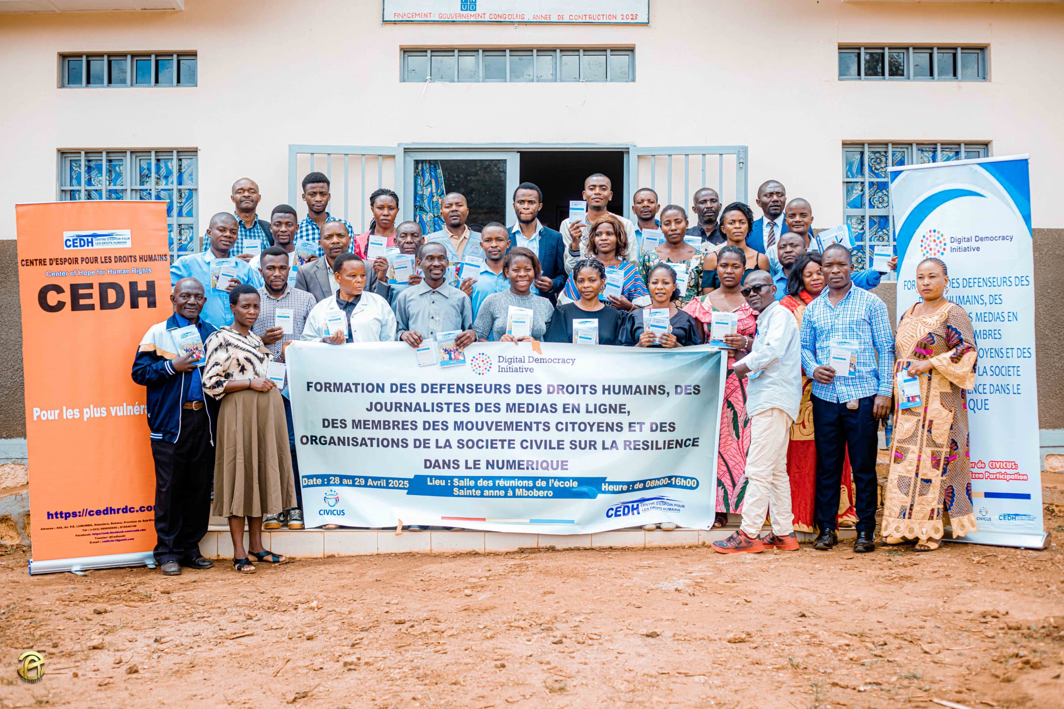 Renforcement des Capacités des 30 acteurs de la société civile Congolaise pour un espace civique dans le numérique
